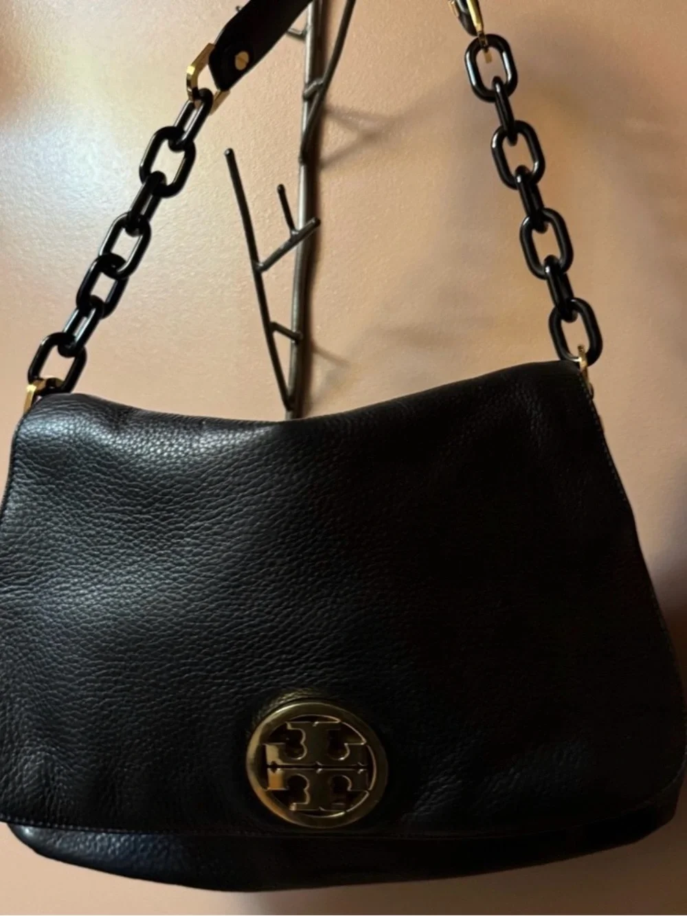 Tory Burch pebbled black